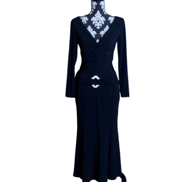 Jovani Dresses & Skirts - Jovani Black Jersey Knit Evening Dress Sz 10